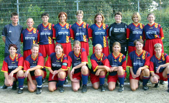 Die Damenmannschaft der Sporfreunde Uevekoven