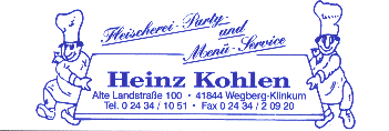 Fleischerei & Partyservice Heinz Kohlen